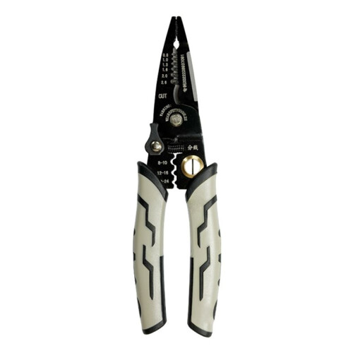 Multifunctional Electrician'S Wire Strippers -Non-Slip Handles, Features Wire Stripping, Cutting,and Crimping Functions.