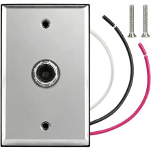 Dusk to Dawn Sensor Photocell for Outdoor Lights, Auto /Off,120-277V, , Includes Wall Plate