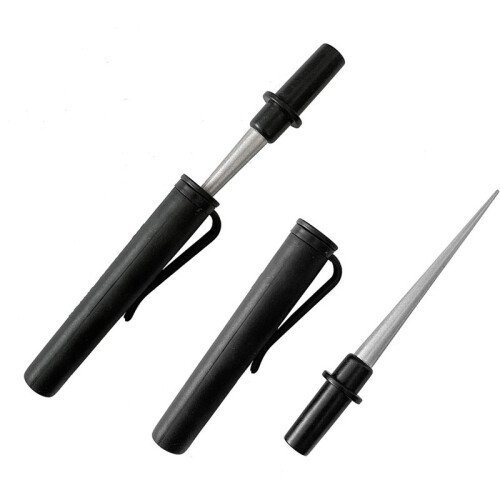 Tapered Diamond Knife Sharpener Rod for Fish Hook, Gut Hook and Needle Sharpener, 2 Packs