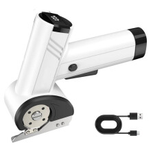 Cordless Electric Scissors, 4.2V Electric Cardboard Cutter LED Display, 4-Speed Electric Mat Cutter for Leather Carpet