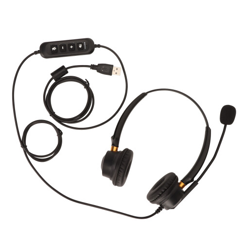 ENC USB Headset Büro mit Kabelsteuerung 1
