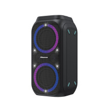 Hisense Party Rocket 160, 160W Max Audio Power, 12 Hrs long playtime,TWS Pair play,Karaoke Mode,5 Lighting effects,Vocal fader,IPX4 Waterproof, Blueto