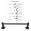 Handtuchhalter Wandmontage Edelstahl 37-63 cm 8