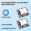 60Pcs Micro-USB Type B Female 5 Pin SMT Placement SMD DIP Socket Connector 3