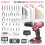 Hi-Spec 18V Cordless Power Drill Driver Set with Case for Repairs, Pink 2