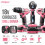 Hi-Spec 18V Cordless Power Drill Driver Set with Case for Repairs, Pink 3
