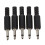 25 X Black Plastic 3.5mm Male Mono Plug Jack Audio Adapter Connector 2