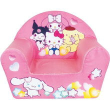 Child Club Armchair - Hello Kitty &amp; Friends - FUN HOUSE - Guaranteed Origin France - Removable Cover