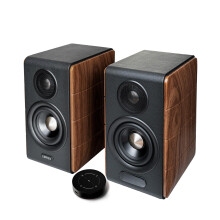 Edifier S880DB MKII Hi-Fi Bookshelf Speakers, 88W RMS, Walnut