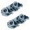 2-Pack WD28X27241 Interchangeable Carrier Roller Kit Durable Lower Rack Wheel Fit for GE Dishwashers 5