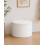Bonlife Extra Large Round Ottoman with Storage, Folding Boucle Stool, 56cm 8