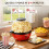 KOMORE Popcorn Machine, Popcorn Maker, Nonstick Coating, Removable Lid Red 2
