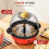 KOMORE Popcorn Machine, Popcorn Maker, Nonstick Coating, Removable Lid Red 3