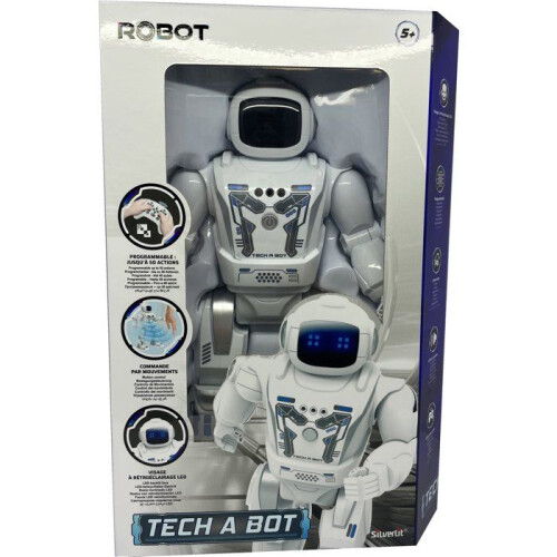 Interaktiver programmierbarer Roboter - SILVERLIT - YCOO Tech A Bot - 40 cm - 50 programmierbare Aktionen - Fernbedienung 1