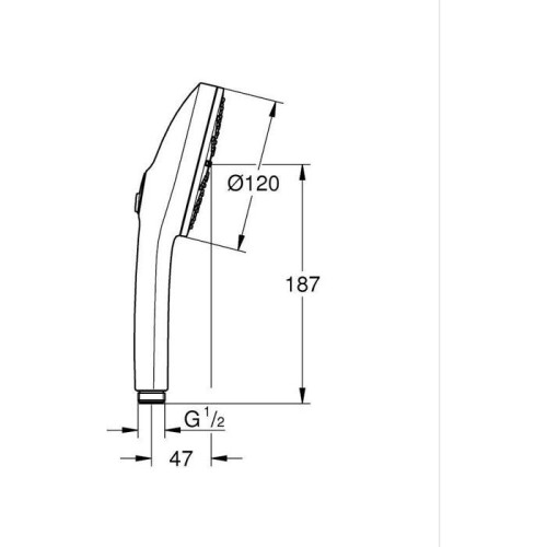 Grohe Duschkopf - GROHE - Vitalio Joy+ 120 - 3 Strahlen 1