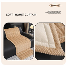 1pc Bohemian Hand-Quilted Sofa Cushion, Ruffled Thick Corduroy Couch Protector, Bedroom Living Room 70x70cm