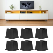 Möbelerhöhungen 3 Zoll 6er Set schwarz