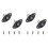 1/4Inch Oval Dented Electric Guitar Jack Output Plate Socket Jackplate,4Pack 1