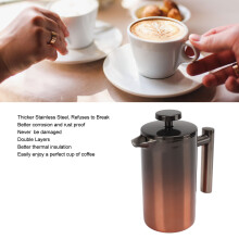 French Press 350 ml Kanne aus Edelstahl