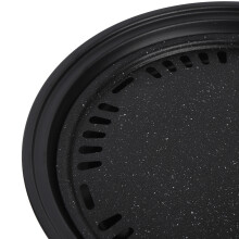 Runder Holzkohlegrill mit Grillnetz, Größe L