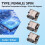 60Pcs Micro-USB Type B Female 5 Pin SMT Placement SMD DIP Socket Connector 5