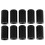 Vakuumschlauchkappe Silikon 10 mm 10 Stück Black 8