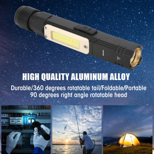S21 faltbare Kopf-Taschenlampe USB 500 mAh