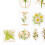 Blumenaufkleber Set 30 Stück Journaling 4