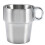 Kaffeetassen Set Edelstahl 6 Stück mit Halter 5