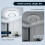 (48W, 5PCS) Cool White LED Ceiling Light, Milky White Structure Design, Simple Master Bedroom Ceiling Light, Circular Starry Sky Pattern 8