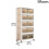 5Tier Storage Box Plastic Organizer Container  Closet Cabinet with Wheels 3