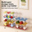 (2 Floor)Creative Wave Shape Plastic Cup Organizer With Multilayer Storage For Kitchen 3
