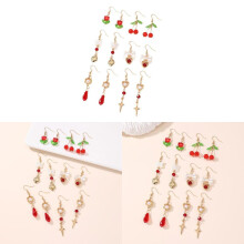 Small Tassel Elegant Earrings With Flower Petal Design For Women Young Material