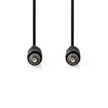 Câble audio numérique | RCA Hane | RCA Hane | Nickelplaterad | 2.00 m | Round | PVC | Svart | Låda