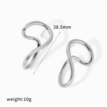 (Style E) Steel Stylish Stainless Ear Pendants Minimalist Design Collection Women Jewelry