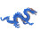 China Drachen Figur Kunststoff Blau ab 3 Jahren 20