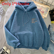 (Blue, 2XL) Hoodie Comfortable Girls Sweatshirt With Embroidery For Casual Fashion Outings