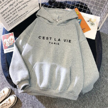 (Gray, 4XL) Winter Women Fall Hoodie With Print Hooded Design For Lounge And Activities Daily