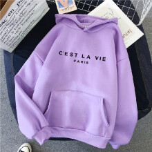 (Purple, M) Winter Women Fall Hoodie With Print Hooded Design For Lounge And Activities Daily