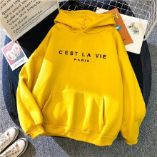 (Yellow, 5XL) Winter Women Fall Hoodie With Print Hooded Design For Lounge And Activities Daily