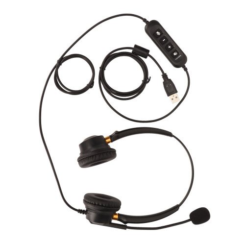 USB PC Headset mit Mikrofonstummschaltung