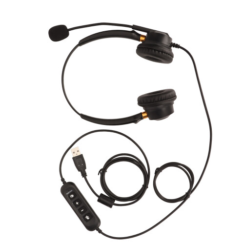 USB PC Headset mit Mikrofonstummschaltung 2