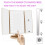 deweisn Lighted Vanity Makeup Mirror with 3X/2X/1X Magnification, 21 LED Lights and Touch Screen Dimmable Mirror 6