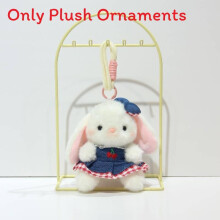 (Cherry Denim) Print Fruit Sweet Denim Plush Doll Keychain For Teen Gift And Bag Accessory
