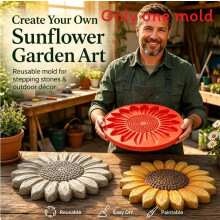 (Sunflower )Molde de pedra para jardim com design de abóbora abelha borboleta para projetos artesanato