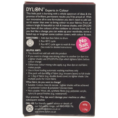 Dylon DYLON Machine Dye, Powder, Tulip Red 1