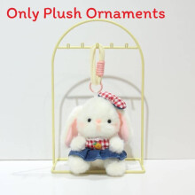 (Pineapple) Print Fruit Sweet Denim Plush Doll Keychain For Teen Gift And Bag Accessory