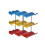 (2 Floor)Creative Wave Shape Plastic Cup Organizer With Multilayer Storage For Kitchen 5