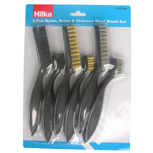 Hilka 6 PCE 7" & 9" Wire Brush Set