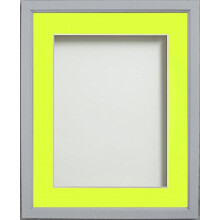 Frame Company Drayton Range 8x8-inch Grey Picture Photo Frame with Lemon Bon Mount For Image Size 5x5-inch